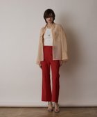 【グレース コンチネンタル/GRACE CONTINENTAL】のストレッチフレアパンツ レッド|ID: prp329100004668835 ipo3291000000033759728