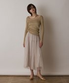 【グレース コンチネンタル/GRACE CONTINENTAL】のラメリブクルーネックトップ 人気、トレンドファッション・服の通販 founy(ファニー) ファッション Fashion レディースファッション Fashion for Women トップス・カットソー Cut & Sew Tops シャツ・ブラウス・オフィスカジュアル Elegant Blouses & Button-Ups ロングTシャツ・Tシャツ Longline T-Shirts & Tees カットソー・ベーシックTシャツ Cut-and-Sewn Tops / Stretch Tees & Basics とろみ Fluid, Flowy Fabric カットソー Cut and Sewn Top デコルテ Décolleté, Neckline 夏 Summer 春 Spring S/S・春夏 SS, Spring/Summer, Warm Season thumbnail ゴールド|ID: prp329100004668840 ipo3291000000033759745