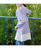 【ティアクラッセ/Tiaclasse】の【洗える】ポンチドッキングギャザーパーカー ラベンダー×オフホワイト|ID: prp329100004668854 ipo3291000000035914146