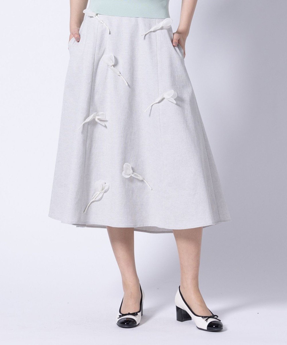 【トッカ/TOCCA】の【洗える】TULIP FLUFF スカート インテリア・キッズ・メンズ・レディースファッション・服の通販 founy(ファニー) 　ファッション　Fashion　レディースファッション　Fashion for Women　スカート　Skirts　2025年　2025　2025春夏・S/S　Spring/Summer 2025 SS25　オーガンジー　Organza Fabric　カーディガン　Cardigan, Knitwear　チューリップ　Tube, Tube Top　トレンド　Trend, Trending Now　ドレス　Dress, One-Piece　フレア　Flare, Flared　モチーフ　Motif, Design Theme　夏　Summer　春　Spring　S/S・春夏　SS, Spring/Summer, Warm Season　洗える　Machine Washable　ライトグレー系|ID: prp329100004668872 ipo3291000000033759852