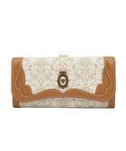 【アナスイ/ANNA SUI】のリーブル 口金長財布 人気、トレンドファッション・服の通販 founy(ファニー) ファッション Fashion レディースファッション Fashion for Women ミニ財布・二つ折り財布 Wallets & Card Cases クラシック Classic, Timeless Style ブローチ Brooch, Pin Brooch プリント Print, Printed Pattern ヴィンテージ Vintage Style エレガント 上品 Elegant 財布 Wallet, Purse 軽量 Lightweight, Ultra Light thumbnail ベージュ|ID: prp329100004668873 ipo3291000000033759855
