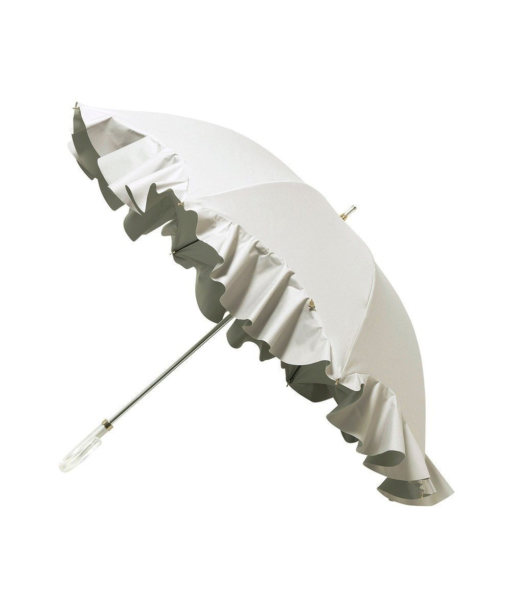 【ムーンバット/MOONBAT】の【一級遮光日傘】LANVIN en Bleu (ランバン オン ブルー) 長傘 フレアフリル 遮光 遮熱 UV インテリア・キッズ・メンズ・レディースファッション・服の通販 founy(ファニー) ファッション Fashion レディースファッション Fashion for Women レイングッズ・傘・晴雨兼用傘 Umbrellas & Rain Gear 傘 Umbrella, Parasol チャーム Charm, Pendant フリル Frill, Ruffle フレア Flare, Flared 日傘 Parasol, UV Umbrella ミックス Mix, Mixed Style ワンポイント One Point, Statement Accent おすすめ Recommended / Our Picks キャメル|ID: prp329100004668911 ipo3291000000033760002