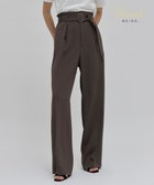 【ベイジ,/BEIGE,】の【洗える】CINDY / ワイドタックパンツ Mocha|ID: prp329100004668922 ipo3291000000034233862