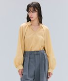 【ベイジ,/BEIGE,】の【洗える】MOYE / シアーウールパフスリーブブラウス 人気、トレンドファッション・服の通販 founy(ファニー) ファッション Fashion レディースファッション Fashion for Women トップス・カットソー Cut & Sew Tops シャツ・ブラウス・オフィスカジュアル Elegant Blouses & Button-Ups サマー Summer, Summer Style ロング Long, Long-Length エレガント 上品 Elegant 人気 Popular, Best Seller 夏 Summer 定番 Standard, Basic Item S/S・春夏 SS, Spring/Summer, Warm Season 洗える Machine Washable A/W・秋冬 Autumn/Winter thumbnail Mustard|ID: prp329100004668923 ipo3291000000036083024