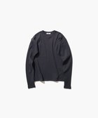 【エイトン/ATON】のRECYCLE SUVIN RIB ロングスリーブTシャツ 人気、トレンドファッション・服の通販 founy(ファニー) ファッション Fashion レディースファッション Fashion for Women トップス・カットソー Cut & Sew Tops シャツ・ブラウス・オフィスカジュアル Elegant Blouses & Button-Ups ロングTシャツ・Tシャツ Longline T-Shirts & Tees カットソー・ベーシックTシャツ Cut-and-Sewn Tops / Stretch Tees & Basics インド Indian Textile インナー Innerwear カットソー Cut and Sewn Top スリーブ Sleeve, Long Sleeve / Short Sleeve フィット Fit, Slim Fit ボトム Bottoms, Lower Wear レギュラー Regular, Standard Fit ロング Long, Long-Length 夏 Summer S/S・春夏 SS, Spring/Summer, Warm Season A/W・秋冬 Autumn/Winter 長袖 Long Sleeve, Full Sleeve thumbnail CHARCOAL GRAY|ID: prp329100004668924 ipo3291000000033760051
