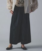 【ムーク/muuc】の〈綿100%〉〈涼しいワッシャー生地〉〈裾タック入り〉ワイドパンツ ブラック|ID: prp329100004668925 ipo3291000000033760054