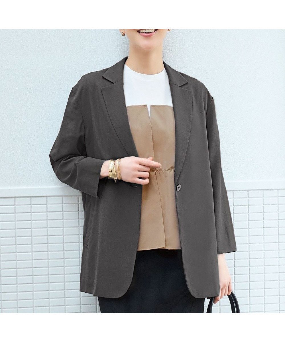 【自由区/JIYU-KU】の【洗える】ライトシャツ ジャケット インテリア・キッズ・メンズ・レディースファッション・服の通販 founy(ファニー) 　ファッション　Fashion　レディースファッション　Fashion for Women　アウター　Coat / Outerwear Collection　レディースジャケット・軽アウター　Jackets　テーラードジャケット / 通勤・きれいめスタイル　Tailored Jackets & Blazers　ジャケット　Jacket, Outerwear　夏　Summer　春　Spring　S/S・春夏　SS, Spring/Summer, Warm Season　洗える　Machine Washable　バーント|ID: prp329100004668926 ipo3291000000033760059