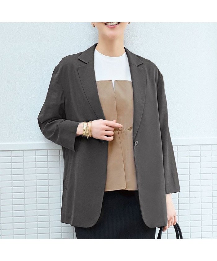 【自由区/JIYU-KU】の【洗える】ライトシャツ ジャケット インテリア・キッズ・メンズ・レディースファッション・服の通販 founy(ファニー) https://founy.com/ ファッション Fashion レディースファッション Fashion for Women アウター Coat / Outerwear Collection レディースジャケット・軽アウター Jackets テーラードジャケット / 通勤・きれいめスタイル Tailored Jackets & Blazers ジャケット Jacket, Outerwear 夏 Summer 春 Spring S/S・春夏 SS, Spring/Summer, Warm Season 洗える Machine Washable |ID: prp329100004668926 ipo3291000000033832878
