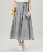 【自由区/JIYU-KU】の【洗える】ブライトシアーシャンブレー スカート シルバー|ID: prp329100004668933 ipo3291000000033760084