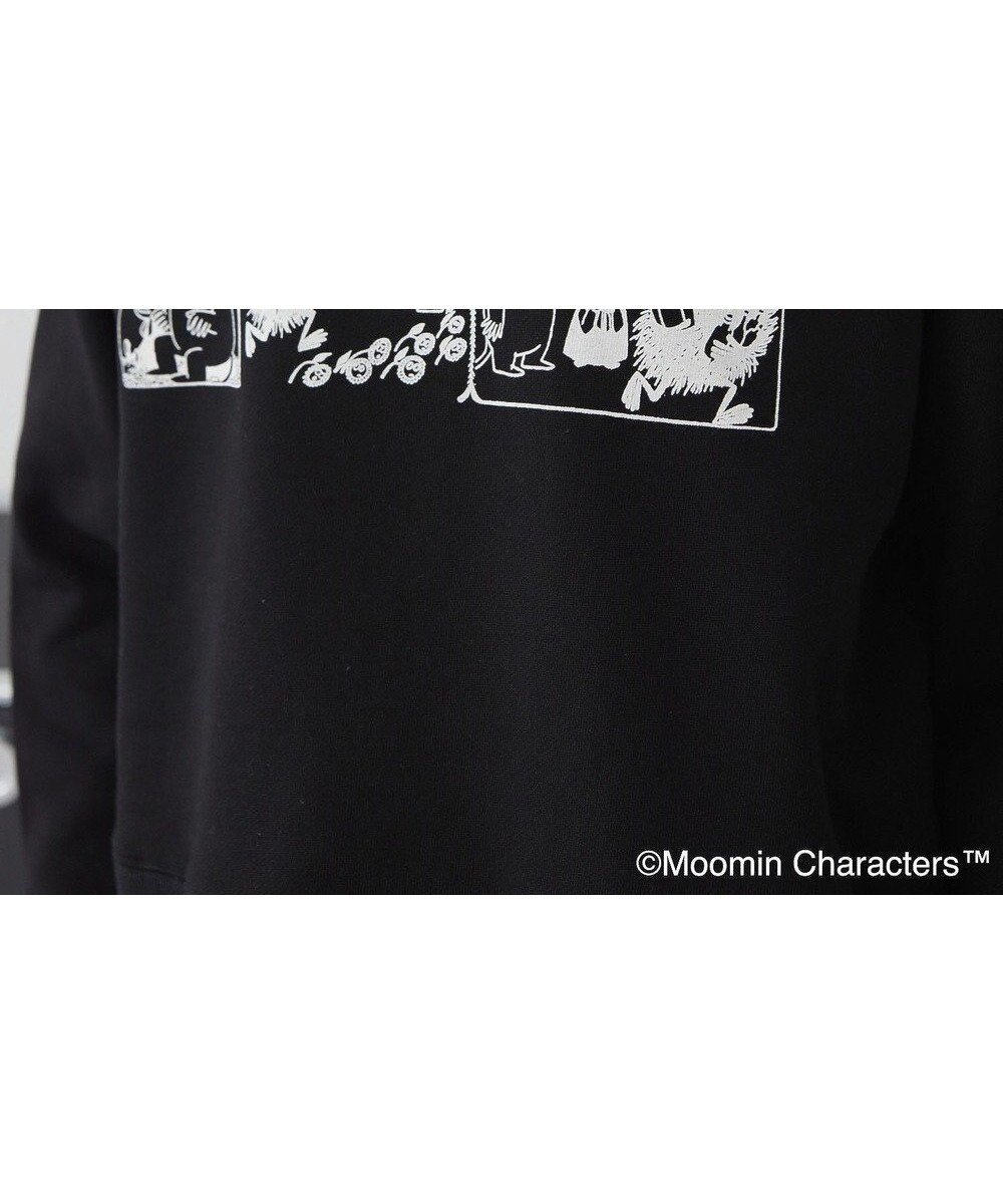 【アメリカンホリック/AMERICAN HOLIC】のMoomin コミック柄プリント裏毛プルオーバー インテリア・キッズ・メンズ・レディースファッション・服の通販 founy(ファニー) 　ファッション　Fashion　レディースファッション　Fashion for Women　トップス・カットソー　Cut & Sew Tops　レディースパーカー・カジュアルフーディー　Casual Hoodies & Sweatshirts　カジュアルプルオーバー・ニットトップス　Pullovers & Knit Tops / Casual Pullovers　スウェット・クルーネックトップス　Sweatshirts & Crewnecks / Relaxed Fit Sweat Tops　おすすめ　Recommended / Our Picks　インナー　Innerwear　クール　Cool, Chic　ショルダー　Shoulder, Shoulder Strap　スウェット / スエット　Sweatshirt, Sweatwear　タンク　Tank Top, Sleeveless Top　ドロップ　Drop Shoulder, Dropped Style　バランス　Balance, Style Balance　プリント　Print, Printed Pattern　モノトーン　Monotone, Black and White　夏　Summer　春　Spring　S/S・春夏　SS, Spring/Summer, Warm Season　Black|ID: prp329100004668953 ipo3291000000033760157