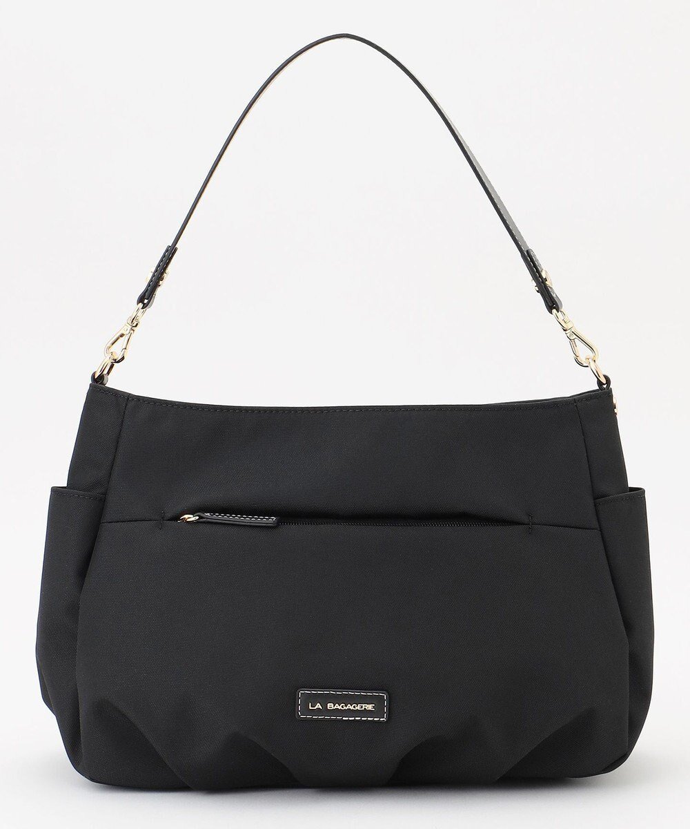 【ラ バガジェリー/LA BAGAGERIE】のポリエステルキャンバス タックショルダー インテリア・キッズ・メンズ・レディースファッション・服の通販 founy(ファニー) ファッション Fashion レディースファッション Fashion for Women キャンバス Canvas, Canvas Fabric 軽量 Lightweight, Ultra Light ショルダー Shoulder, Shoulder Strap シンプル Simple, Minimal スマート Smart, Elegant 定番 Standard, Basic Item 人気 Popular, Best Seller プレート Plate, Dish ポケット Pocket, Pocket Detail マグネット Magnet, Magnetic Closure リネン Linen, Linen Fabric 旅行 Travel ブラック|ID: prp329100004668955 ipo3291000000033760165