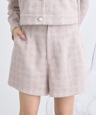 【アースミュージックアンドエコロジー/earth music&ecology】のカットツイードショートパンツ Pink Beige|ID: prp329100004668959 ipo3291000000033760181