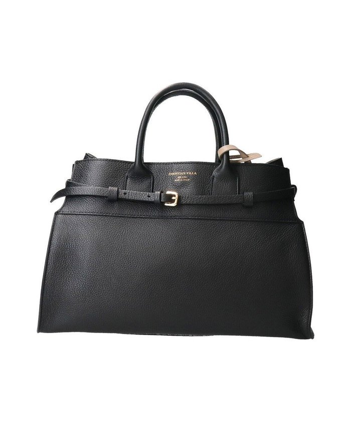 【インター ショシュール/INTER-CHAUSSURES】の【Christian Villa】レザーハンドバッグ インテリア・キッズ・メンズ・レディースファッション・服の通販 founy(ファニー) https://founy.com/ ファッション Fashion レディースファッション Fashion for Women バッグ Bags イタリア Italy ベーシック Basic, Essential |ID: prp329100004668986 ipo3291000000033760261