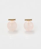 【フィービィー/phoebe】の【金属アレルギー対応】パワーストーンバーピアス ローズクォーツ/天然石 ピンク|ID: prp329100004668990 ipo3291000000035774284