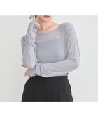 【アースミュージックアンドエコロジー/earth music&ecology】のシャーリングスリーブシアープルオーバー 人気、トレンドファッション・服の通販 founy(ファニー) ファッション Fashion レディースファッション Fashion for Women トップス・カットソー Cut & Sew Tops シャツ・ブラウス・オフィスカジュアル Elegant Blouses & Button-Ups ロングTシャツ・Tシャツ Longline T-Shirts & Tees カジュアルプルオーバー・ニットトップス Pullovers & Knit Tops / Casual Pullovers カットソー・ベーシックTシャツ Cut-and-Sewn Tops / Stretch Tees & Basics インナー Innerwear カットソー Cut and Sewn Top ギャザー Gathered, Ruffled シアー Sheer, See-Through シャーリング Shirring, Ruched スリーブ Sleeve, Long Sleeve / Short Sleeve フォルム Silhouette, Form ベーシック Basic, Essential ポケット Pocket, Pocket Detail ラウンド Round, Round Neck 夏 Summer 春 Spring S/S・春夏 SS, Spring/Summer, Warm Season thumbnail Gray|ID: prp329100004669002 ipo3291000000033760298