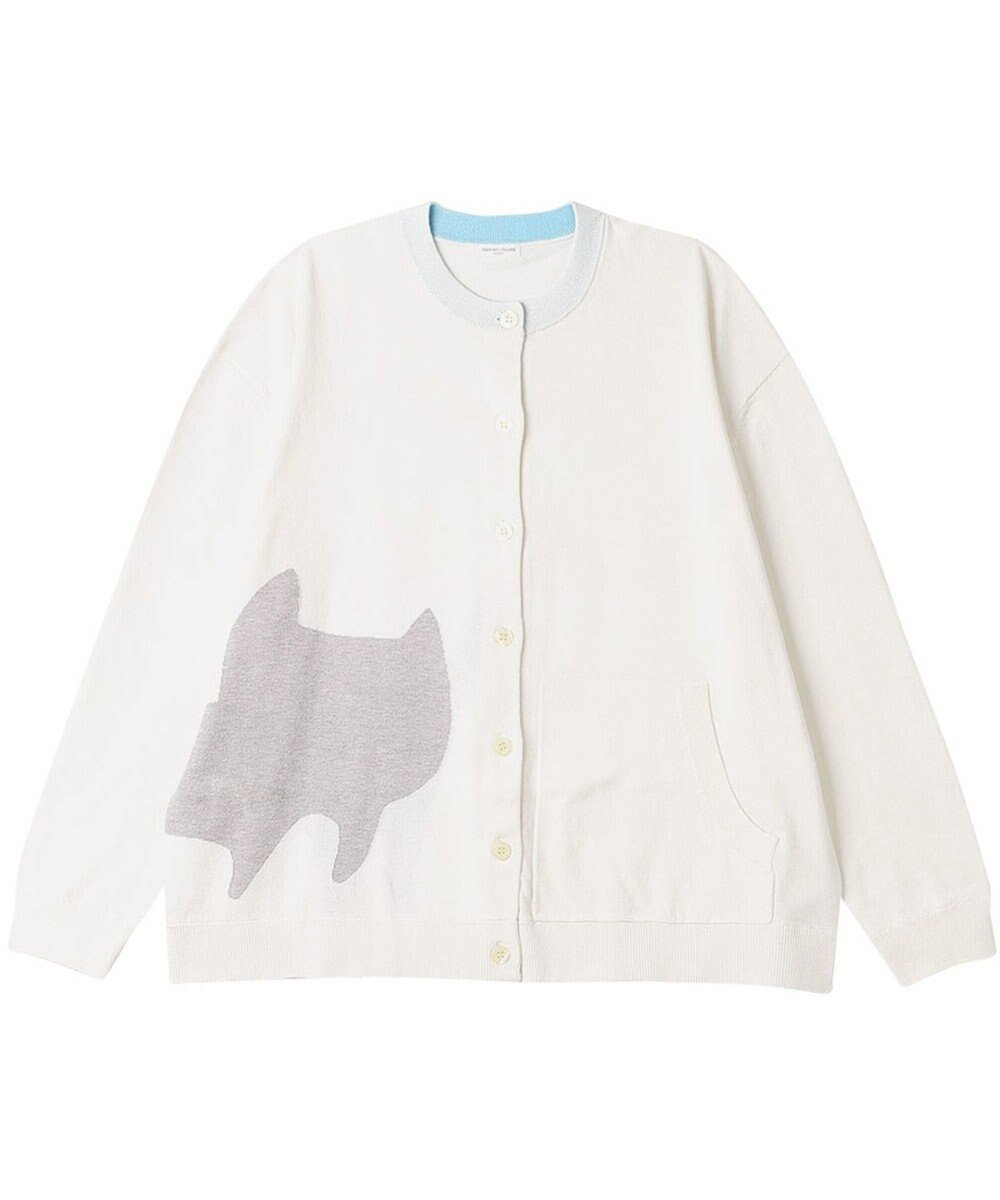 【ツモリチサト スリープ/tsumori chisato SLEEP】のツモリチサト カーディガン 長袖 ルームウエア ニット素材 レディース UTX545 /ワコール インテリア・キッズ・メンズ・レディースファッション・服の通販 founy(ファニー) ファッション Fashion レディースファッション Fashion for Women トップス・カットソー Cut & Sew Tops ニット Knit Tops & Sweaters カーディガン・羽織り Layered Style Cardigans カーディガン Cardigan, Knitwear ネコ Cat, Feline Motif パジャマ Pajamas, Sleepwear 羽織 Haori, Light Jacket 長袖 Long Sleeve, Full Sleeve アイボリー|ID: prp329100004669038 ipo3291000000033760427