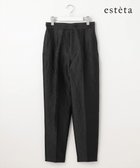 【23区/NIJYUSANKU】の【エステータ】シャイニージャカード パンツ 人気、トレンドファッション・服の通販 founy(ファニー) ファッション Fashion レディースファッション Fashion for Women パンツ Pants & Trousers イタリア Italy エレガント 上品 Elegant 春 Spring ジャカード／ジャガード Jacquard, Woven Pattern フォルム Silhouette, Form フラワー Flower, Floral フロント Front, Front Design S/S・春夏 SS, Spring/Summer, Warm Season 夏 Summer ビジネス 仕事 通勤 Business / Work / Commuting thumbnail ブラック系|ID: prp329100004669062 ipo3291000000033760514
