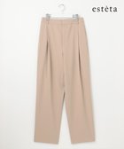【23区/NIJYUSANKU】の【エステータ】コットンダブルクロス テーパード ワイドパンツ グレージュ系|ID: prp329100004669067 ipo3291000000033760528