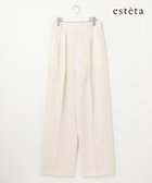 【23区/NIJYUSANKU】の【エステータ】ウールリネン タックワイドパンツ ホワイト系|ID: prp329100004669075 ipo3291000000036287119