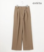 【23区/NIJYUSANKU】の【エステータ】ウールリネン タックワイドパンツ カーキ系|ID: prp329100004669075 ipo3291000000036287121