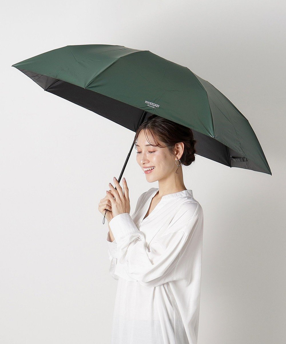 【ムーンバット/MOONBAT】の【晴雨兼用/UVカット率99%】マッキントッシュ フィロソフィー (MACKINTOSH PHILOSOPHY) 折りたたみ日傘 バーブレラ サンプロテクトシリーズ(SUNPROTECT) 60cm インテリア・キッズ・メンズ・レディースファッション・服の通販 founy(ファニー) 　ファッション　Fashion　レディースファッション　Fashion for Women　レイングッズ・傘・晴雨兼用傘　Umbrellas & Rain Gear　コンパクト　Compact, Small Size　傘　Umbrella, Parasol　軽量　Lightweight, Ultra Light　シンプル　Simple, Minimal　スタイリッシュ　Stylish, Fashionable　定番　Standard, Basic Item　人気　Popular, Best Seller　フォーマル　Formal, Dressy　日傘　Parasol, UV Umbrella　ワンポイント　One Point, Statement Accent　ギフト プレゼント　Gift / Present　ビジネス 仕事 通勤　Business / Work / Commuting　グリーン|ID: prp329100004669129 ipo3291000000033760688