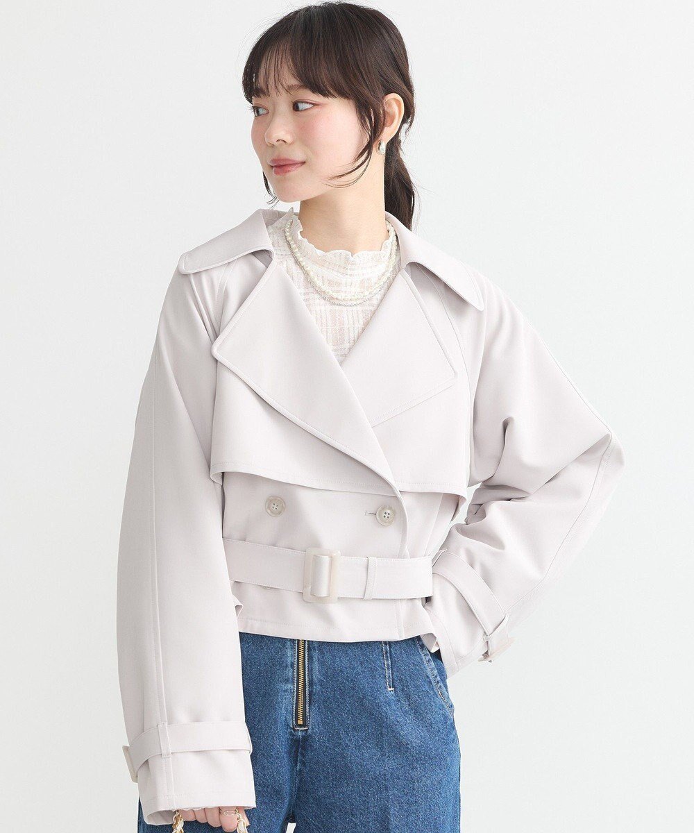 【アースミュージックアンドエコロジー/earth music&ecology】のバックフレアショートトレンチコート 人気、トレンドファッション・服の通販 founy(ファニー) 　ファッション　Fashion　レディースファッション　Fashion for Women　アウター　Coat / Outerwear Collection　コート・ロングコート・ピーコート　Long Coats, Peacoats & More　レディースジャケット・軽アウター　Jackets　トレンチコート / 春秋の定番アウター　Trench Coats　ショート　Short, Short Length　ジャケット　Jacket, Outerwear　スリーブ　Sleeve, Long Sleeve / Short Sleeve　トレンド　Trend, Trending Now　ポケット　Pocket, Pocket Detail　夏　Summer　春　Spring　S/S・春夏　SS, Spring/Summer, Warm Season　 other-1|ID: prp329100004669138 ipo3291000000033760724