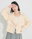 【アースミュージックアンドエコロジー/earth music&ecology】のバックフレアショートトレンチコート Light Beige|ID: prp329100004669138 ipo3291000000033760726