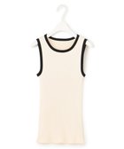 【アイシービー/iCB】の【洗える】オーガニックリブタンク カットソー オフホワイト×ブラック系|ID: prp329100004669142 ipo3291000000035671141