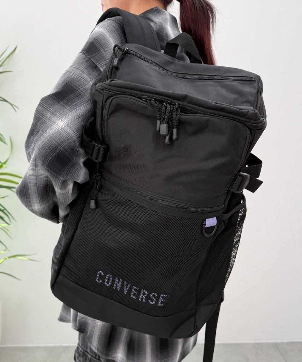 【ウィゴー/WEGO】の【ユニセックス着用ITEM】CONVERSE SQUARE BIG BACK PACK インテリア・キッズ・メンズ・レディースファッション・服の通販 founy(ファニー) ファッション Fashion レディースファッション Fashion for Women バッグ Bags キャンバス Canvas, Canvas Fabric クッション Cushion, Throw Pillow シューズ Shoes, Footwear スポーツ Sports, Activewear スマホ Smartphone, Mobile Device スリーブ Sleeve, Long Sleeve / Short Sleeve ダブル Double, Double-Breasted バスケット Basket, Basket Bag ポケット Pocket, Pocket Detail メッシュ Mesh, Net Fabric リュック Backpack, Rucksack ビジネス 仕事 通勤 Business / Work / Commuting パープル|ID: prp329100004669163 ipo3291000000033760822