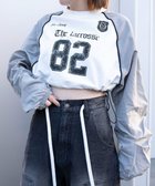 【ウィゴー/WEGO】のナイロンスリーブナンバリングスウェット ホワイト|ID: prp329100004669165 ipo3291000000033760829