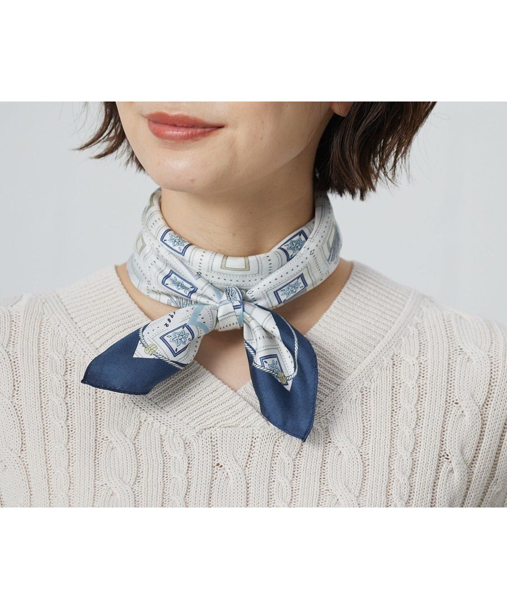 【ジェイ プレス/J.PRESS】のazulejoスクエアプリント スカーフ 人気、トレンドファッション・服の通販 founy(ファニー) 　ファッション　Fashion　レディースファッション　Fashion for Women　おすすめ　Recommended / Our Picks　オリエンタル　Oriental Pattern　ギフト プレゼント　Gift / Present　シルク　Silk, 100% Silk　スカーフ　Scarf, Neckwear　スクエア　Square, Square Shape　チャーム　Charm, Pendant　ツイル　Twist, Twisted Detail　バンダナ　Bandana, Head Scarf　プリント　Print, Printed Pattern　エレガント 上品　Elegant　夏　Summer　日本製　Made In Japan　春　Spring　S/S・春夏　SS, Spring/Summer, Warm Season　 other-1|ID: prp329100004669176 ipo3291000000033760864