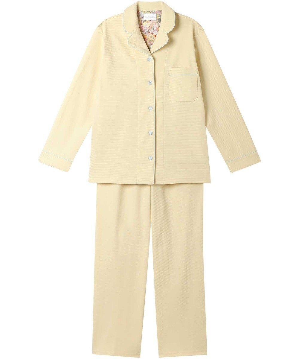 【ウンナナクール/une nana cool】の【綿混】ラッセルストレッチパジャマ MADE WITH LIBERTY FABRIC インテリア・キッズ・メンズ・レディースファッション・服の通販 founy(ファニー) 　ファッション　Fashion　レディースファッション　Fashion for Women　秋　Autumn　パイピング　Piping, Trim Design　パジャマ　Pajamas, Sleepwear　プリント　Print, Printed Pattern　リラックス　Relax, Relaxed Fit　おすすめ　Recommended / Our Picks　CR|ID: prp329100004669178 ipo3291000000033760873