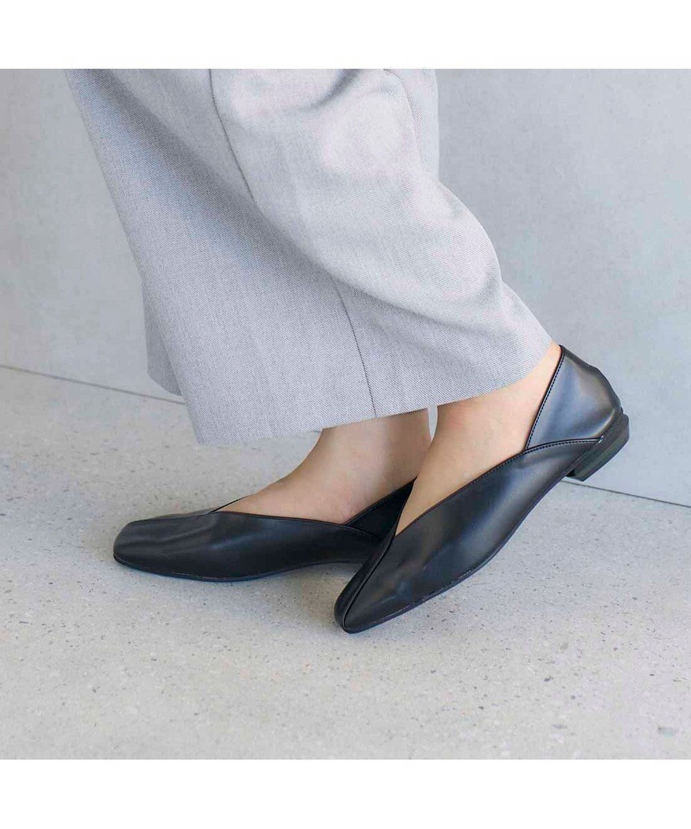 【モード エ ジャコモ/MODE ET JACOMO】のcarino スクエアトゥフラットパンプス インテリア・キッズ・メンズ・レディースファッション・服の通販 founy(ファニー) 　ファッション　Fashion　レディースファッション　Fashion for Women　オケージョン　Occasion Wear　クール　Cool, Chic　シューズ　Shoes, Footwear　シンプル　Simple, Minimal　スクエア　Square, Square Shape　スタイリッシュ　Stylish, Fashionable　フェミニン　Feminine, Girly　フォーマル　Formal, Dressy　フラット　Flat, Flat Shoes　エレガント 上品　Elegant　ビジネス 仕事 通勤　Business / Work / Commuting　ブラック|ID: prp329100004669188 ipo3291000000033760907