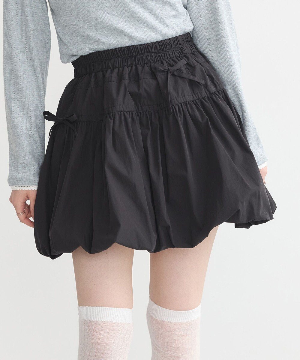 【アースミュージックアンドエコロジー/earth music&ecology】のダブルリボンバルーンミニスカート 人気、トレンドファッション・服の通販 founy(ファニー) 　ファッション　Fashion　レディースファッション　Fashion for Women　スカート　Skirts　ミニスカート　Mini Skirts　おすすめ　Recommended / Our Picks　ガーリー　Girly, Feminine Style　シンプル　Simple, Minimal　バルーン　Balloon, Balloon Silhouette　フェミニン　Feminine, Girly　ポケット　Pocket, Pocket Detail　ミニスカート　Mini Skirt, Short Skirt　夏　Summer　春　Spring　S/S・春夏　SS, Spring/Summer, Warm Season　 other-1|ID: prp329100004669218 ipo3291000000033760996