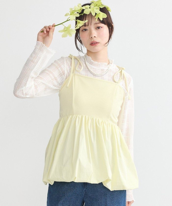 【アースミュージックアンドエコロジー/earth music&ecology】のバルーンキャミチュニック インテリア・キッズ・メンズ・レディースファッション・服の通販 founy(ファニー) https://founy.com/ ファッション Fashion レディースファッション Fashion for Women アウター Coat / Outerwear Collection トップス・カットソー Cut & Sew Tops キャミソール&ノースリーブ Camisoles & Sleeveless Tops ベスト&ジレ / 重ね着スタイル Vests & Gilets おすすめ Recommended / Our Picks キャミソール Camisole, Spaghetti Strap Top シャーリング Shirring, Ruched チュニック Tunic, Long Top バルーン Balloon, Balloon Silhouette ベスト Vest, Waistcoat ポケット Pocket, Pocket Detail リボン Ribbon, Bow 夏 Summer 春 Spring S/S・春夏 SS, Spring/Summer, Warm Season |ID: prp329100004669220 ipo3291000000033761004