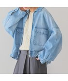 【アメリカンホリック/AMERICAN HOLIC】のデニムショートブルゾン Light Indigo|ID: prp329100004669247 ipo3291000000033761100