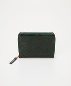 【トプカピ/TOPKAPI】の【TREASURE TOPKAPI】ローズエンボス ツヤ レザー ラウンドファスナー 二つ折り財布/パスポート対応 人気、トレンドファッション・服の通販 founy(ファニー) ファッション Fashion レディースファッション Fashion for Women ミニ財布・二つ折り財布 Wallets & Card Cases イエロー Yellow 財布 Wallet, Purse ポケット Pocket, Pocket Detail ラウンド Round, Round Neck ローズ Rose, Rose Motif 旅行 Travel thumbnail グリーン|ID: prp329100004669269 ipo3291000000033761163