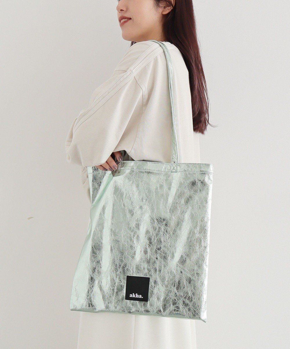 【クラフトスタンダードブティック/CRAFT STANDARD BOUTIQUE】のakha. メタリックトート インテリア・キッズ・メンズ・レディースファッション・服の通販 founy(ファニー) ファッション Fashion レディースファッション Fashion for Women バッグ Bags クラッシュ Distressed, Crashed Style シルバー Silver, Metallic Silver シンプル Simple, Minimal スクエア Square, Square Shape スタンダード Standard, Basic スペシャル Special, Limited Edition フラット Flat, Flat Shoes ミックス Mix, Mixed Style おすすめ Recommended / Our Picks 2024年 2024 2024春夏・S/S Spring/Summer 2024 SS24 Mint|ID: prp329100004669275 ipo3291000000033761183