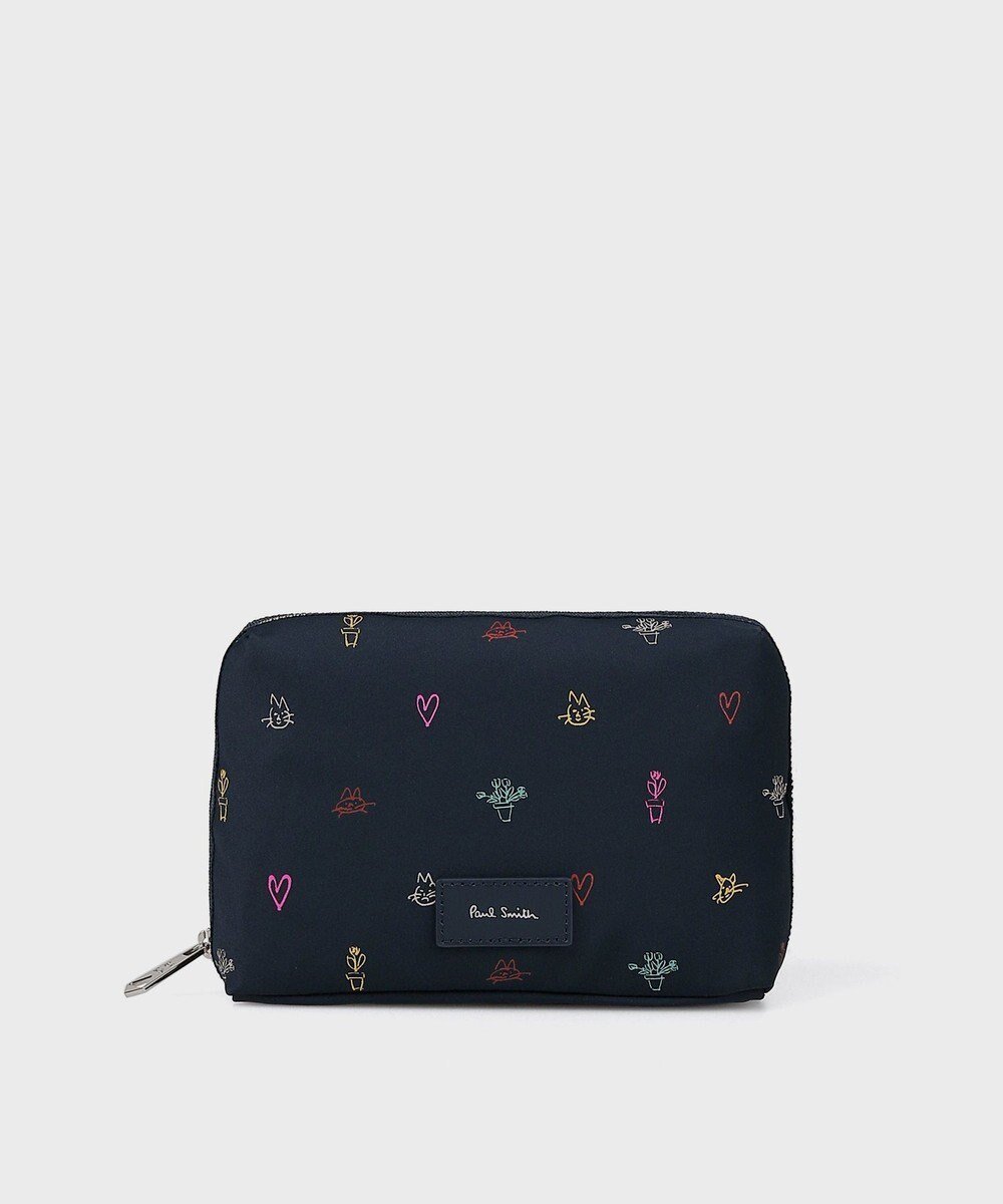 【ポール スミス/Paul Smith】のミックスドゥードゥル ポーチ インテリア・キッズ・メンズ・レディースファッション・服の通販 founy(ファニー) 　ファッション　Fashion　レディースファッション　Fashion for Women　ミニ財布・二つ折り財布　Wallets & Card Cases　ポーチ&ミニバッグ　Pouches & Mini Bags　おすすめ　Recommended / Our Picks　ギフト プレゼント　Gift / Present　フラワー　Flower, Floral　プリント　Print, Printed Pattern　ポーチ　Pouch, Small Case　モチーフ　Motif, Design Theme　ワーク　Workwear, Utility Style　手描き　Hand-Drawn, Illustrated　財布　Wallet, Purse　ネイビー|ID: prp329100004669278 ipo3291000000033761193