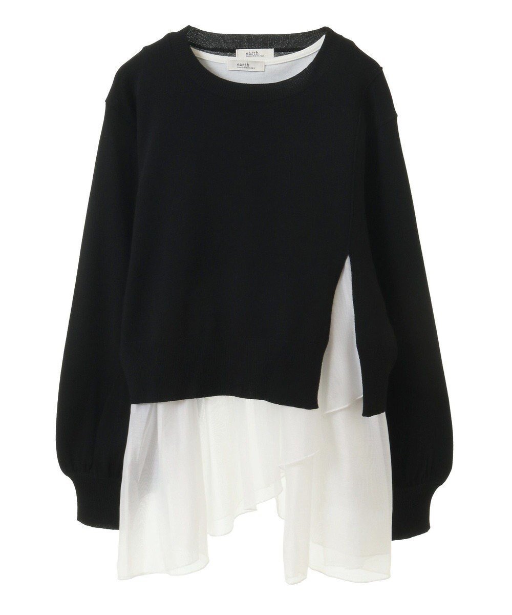 【アースミュージックアンドエコロジー/earth music&ecology】のSET2点サイドスリットニット+フレアタンク インテリア・キッズ・メンズ・レディースファッション・服の通販 founy(ファニー) ファッション Fashion レディースファッション Fashion for Women トップス・カットソー Cut & Sew Tops ニット Knit Tops & Sweaters おすすめ Recommended / Our Picks スリット Slit, Slit Detail セーター Sweater, Knitwear タンク Tank Top, Sleeveless Top バルーン Balloon, Balloon Silhouette フェミニン Feminine, Girly フォルム Silhouette, Form フレア Flare, Flared ポケット Pocket, Pocket Detail 夏 Summer 春 Spring S/S・春夏 SS, Spring/Summer, Warm Season Black|ID: prp329100004669289 ipo3291000000033761238