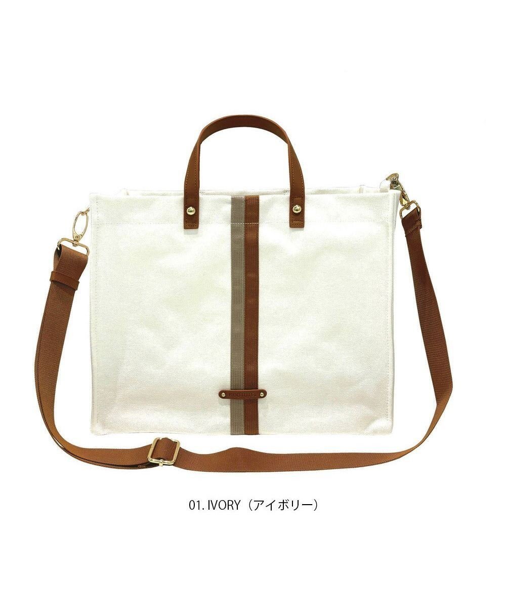 【ルートート/ROOTOTE】の1066【ショルダー付きA4収納】LT.デリ.メッゾポント-A インテリア・キッズ・メンズ・レディースファッション・服の通販 founy(ファニー) 　ファッション　Fashion　レディースファッション　Fashion for Women　カメラ　Camera Accessories　キャンバス　Canvas, Canvas Fabric　ショルダー　Shoulder, Shoulder Strap　スクエア　Square, Square Shape　センター　Center, Center Line　フォルム　Silhouette, Form　ポケット　Pocket, Pocket Detail　マグネット　Magnet, Magnetic Closure　新作・新入荷　New Arrivals / New In　ビジネス 仕事 通勤　Business / Work / Commuting　01:アイボリー|ID: prp329100004669311 ipo3291000000033761318