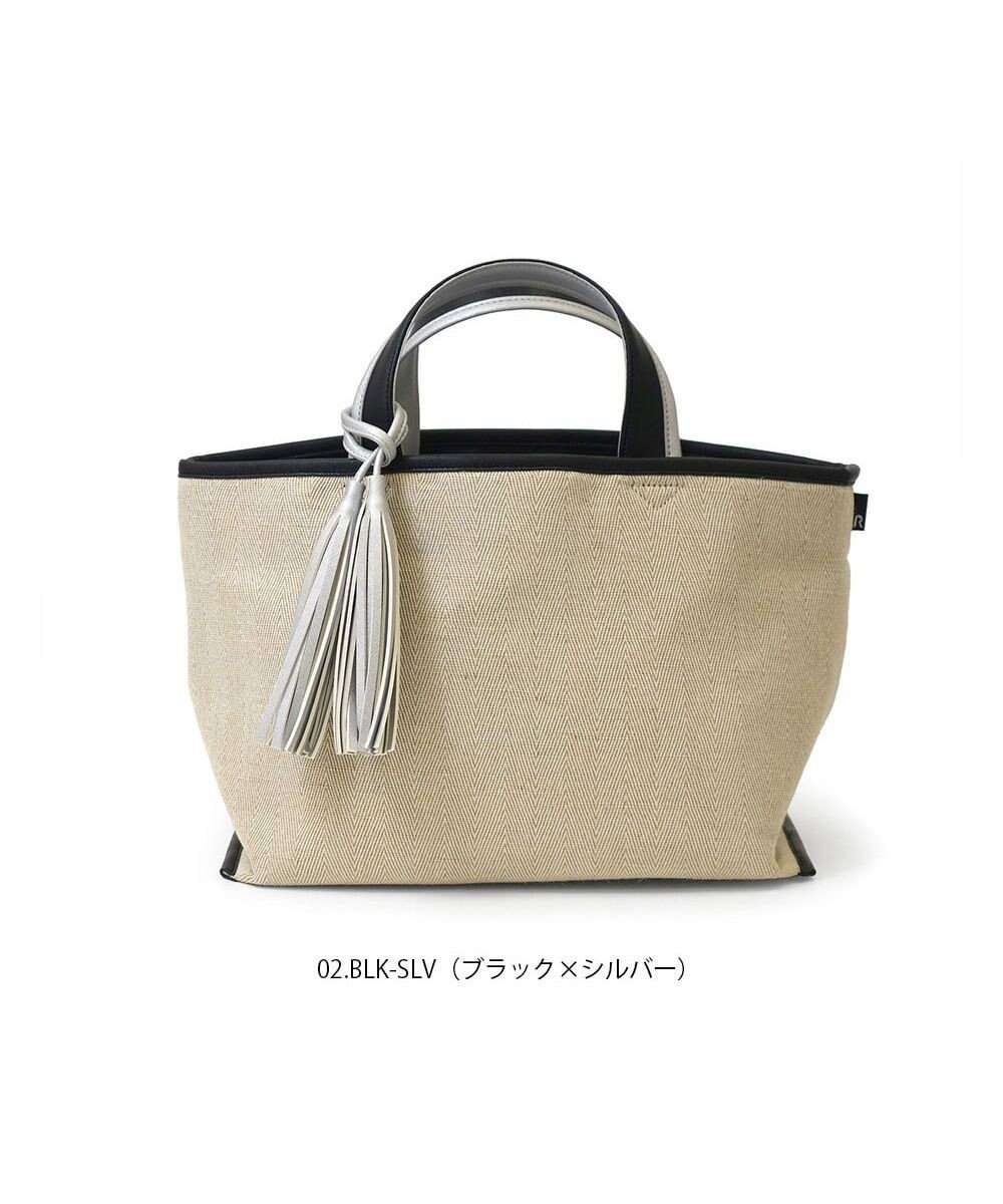 【ルートート/ROOTOTE】の1071【幅広マチ】LT.デリ.ワイド.ツーカラー-B インテリア・キッズ・メンズ・レディースファッション・服の通販 founy(ファニー) 　ファッション　Fashion　レディースファッション　Fashion for Women　バッグ　Bags　カメラ　Camera Accessories　シルバー　Silver, Metallic Silver　ジュート　Jute, Natural Fiber　財布　Wallet, Purse　タッセル　Tassel, Fringe　ポケット　Pocket, Pocket Detail　マグネット　Magnet, Magnetic Closure　ランダム　Random, Irregular　ワイド　Wide, Wide Fit　新作・新入荷　New Arrivals / New In　02:ブラック×シルバー|ID: prp329100004669313 ipo3291000000033761324