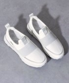 【インター ショシュール/INTER-CHAUSSURES】の【BUSSOLA】晴雨兼用ロゴスリッポンスニーカー ホワイト|ID: prp329100004669323 ipo3291000000033761369