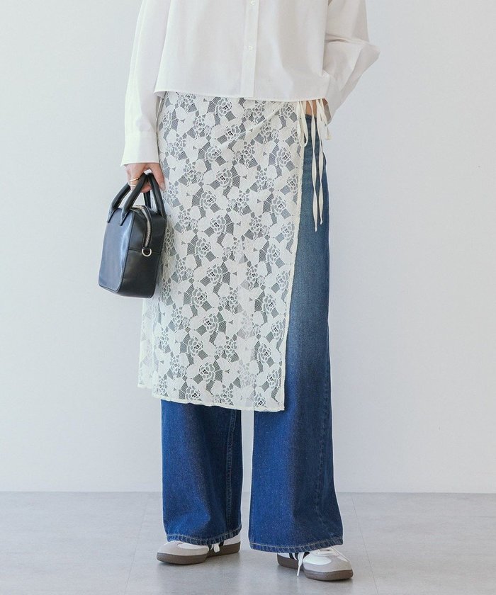 【アメリカンホリック/AMERICAN HOLIC】のラップレーススカート インテリア・キッズ・メンズ・レディースファッション・服の通販 founy(ファニー) https://founy.com/ ファッション Fashion レディースファッション Fashion for Women スカート Skirts おすすめ Recommended / Our Picks サテン Satin, Glossy Fabric フラワー Flower, Floral モチーフ Motif, Design Theme エレガント 上品 Elegant 夏 Summer 春 Spring S/S・春夏 SS, Spring/Summer, Warm Season |ID: prp329100004669325 ipo3291000000033761375