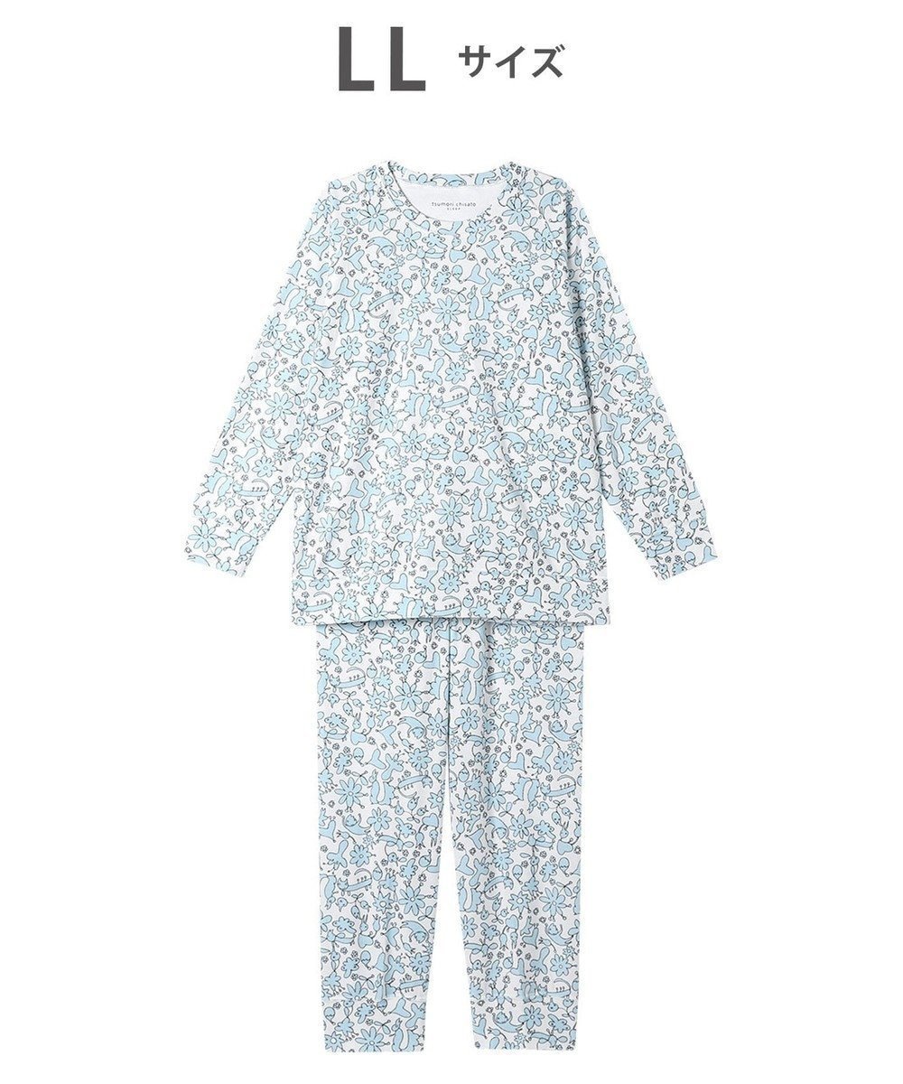 【ツモリチサト スリープ/tsumori chisato SLEEP】のツモリチサト パジャマ 長袖 長ズボン 綿混(本体) パイル素材 UDX538 /ワコール インテリア・キッズ・メンズ・レディースファッション・服の通販 founy(ファニー) 　ファッション　Fashion　レディースファッション　Fashion for Women　トップス・カットソー　Cut & Sew Tops　スリーブ　Sleeve, Long Sleeve / Short Sleeve　パジャマ　Pajamas, Sleepwear　ボトム　Bottoms, Lower Wear　ループ　Loop, Loop Knit　長袖　Long Sleeve, Full Sleeve　アイボリー|ID: prp329100004669366 ipo3291000000033761513