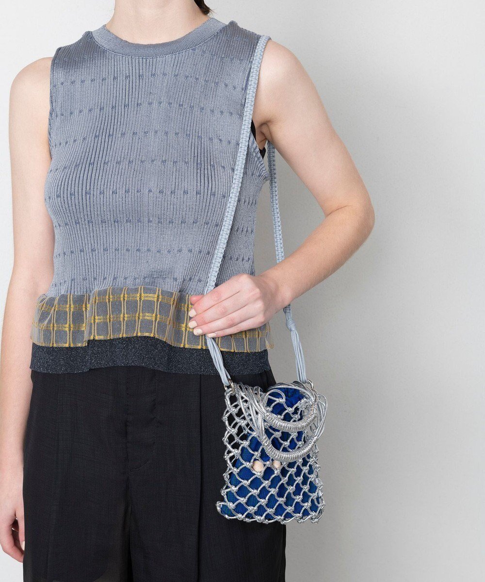 【トリコテ/Tricote】のマクラメミニショルダーバッグ【巾着ポーチ付き】 インテリア・キッズ・メンズ・レディースファッション・服の通販 founy(ファニー) ファッション Fashion レディースファッション Fashion for Women ポーチ&ミニバッグ Pouches & Mini Bags 巾着 Drawstring Bag, Kinchaku シルバー Silver, Metallic Silver タンブラー Tumbler, Travel Mug ハンド Hand, Handmade ポーチ Pouch, Small Case ラップ Wrap, Wrap Design 32BLUE|ID: prp329100004669367 ipo3291000000033761516