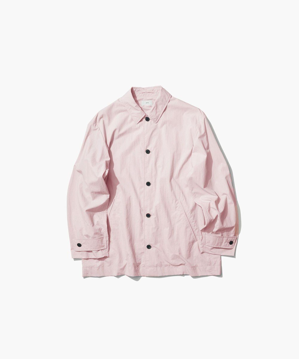 【エイトン/ATON】のTRAVEL NYLON カバーオール - UNISEX インテリア・キッズ・メンズ・レディースファッション・服の通販 founy(ファニー) 　ファッション　Fashion　レディースファッション　Fashion for Women　アウター　Coat / Outerwear Collection　レディースジャケット・軽アウター　Jackets　春　Spring　コンパクト　Compact, Small Size　軽量　Lightweight, Ultra Light　ジャケット　Jacket, Outerwear　タフタ　Taffeta, Structured Fabric　ハーフ　Half, Half-Length　ブルゾン　Blouson, Bomber Jacket　ポケット　Pocket, Pocket Detail　ユニセックス　Unisex, Genderless　S/S・春夏　SS, Spring/Summer, Warm Season　夏　Summer　旅行　Travel　PINK|ID: prp329100004669410 ipo3291000000033761637