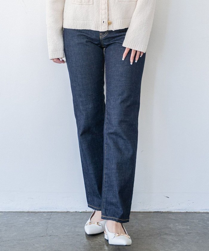 【サキュウ/caqu】の【洗える/コットン100%】FS regular straightⅡ 程よい太さの定番ストレートシルエット インテリア・キッズ・メンズ・レディースファッション・服の通販 founy(ファニー) https://founy.com/ ファッション Fashion レディースファッション Fashion for Women パンツ Pants & Trousers デニムパンツ・ジーンズ・美脚デニム Denim Jeans & Pants インディゴ Indigo Denim 洗える Machine Washable コーティング Coating, Coated Finish ジーンズ Jeans, Denim Pants ストレート Straight, Straight Cut スマート Smart, Elegant センター Center, Center Line デニム Denim, Jeans Material 定番 Standard, Basic Item A/W・秋冬 Autumn/Winter S/S・春夏 SS, Spring/Summer, Warm Season 夏 Summer |ID: prp329100004669418 ipo3291000000033761665