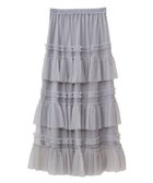 【グリーンパークス/Green Parks】の・ELENCARE DUEチュールフリルティアードスカー Gray|ID: prp329100004669423 ipo3291000000033761682