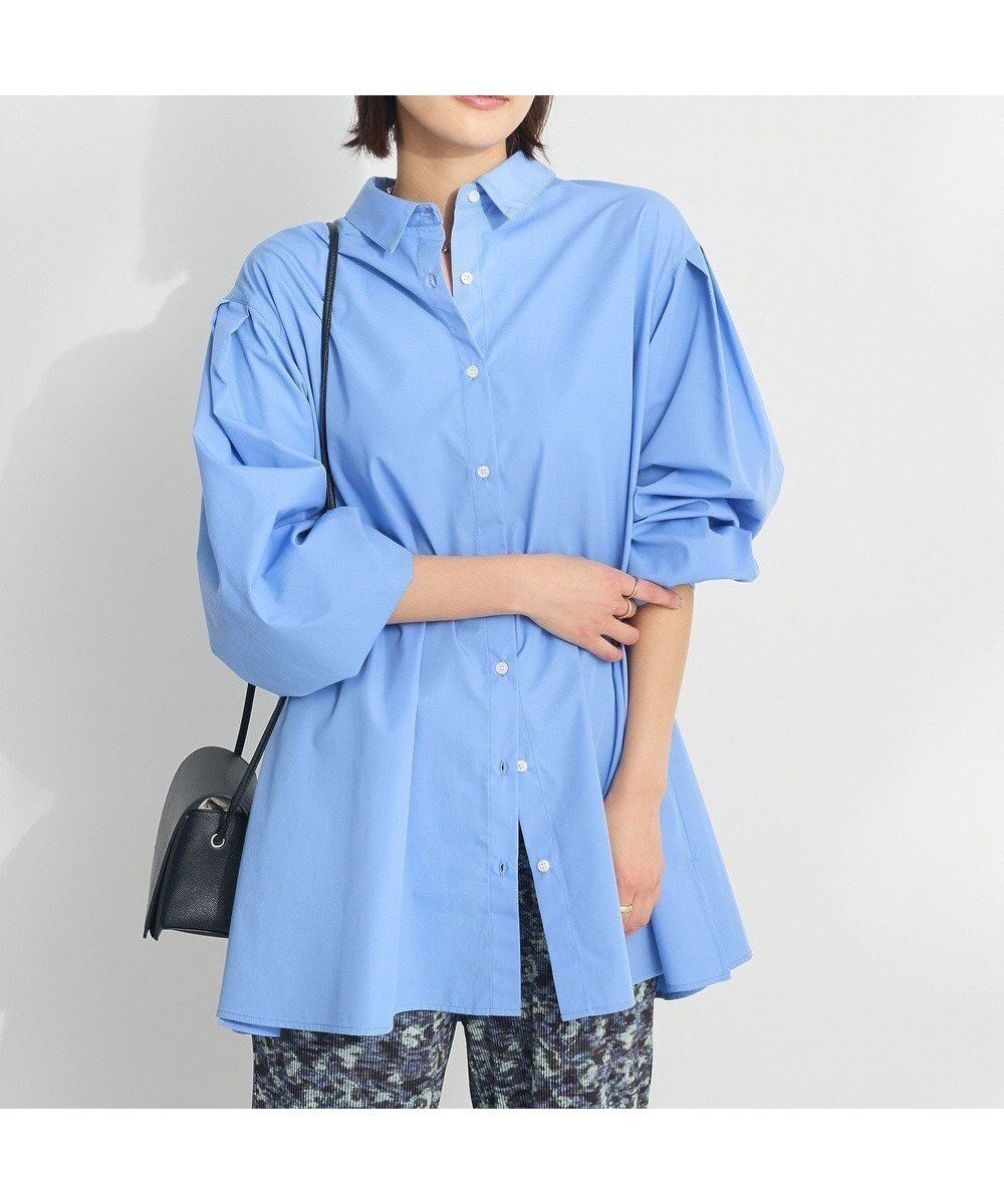 【クラフトスタンダードブティック/CRAFT STANDARD BOUTIQUE】のシワ軽減/イージーケアビッグシャツ インテリア・キッズ・メンズ・レディースファッション・服の通販 founy(ファニー) ファッション Fashion レディースファッション Fashion for Women トップス・カットソー Cut & Sew Tops シャツ・ブラウス・オフィスカジュアル Elegant Blouses & Button-Ups インナー Innerwear 春 Spring シンプル Simple, Minimal スウェット / スエット Sweatshirt, Sweatwear トレンド Trend, Trending Now ビッグ Big, Oversized フォルム Silhouette, Form ポケット Pocket, Pocket Detail S/S・春夏 SS, Spring/Summer, Warm Season 夏 Summer 2025年 2025 2025春夏・S/S Spring/Summer 2025 SS25 Sax|ID: prp329100004669431 ipo3291000000033761719